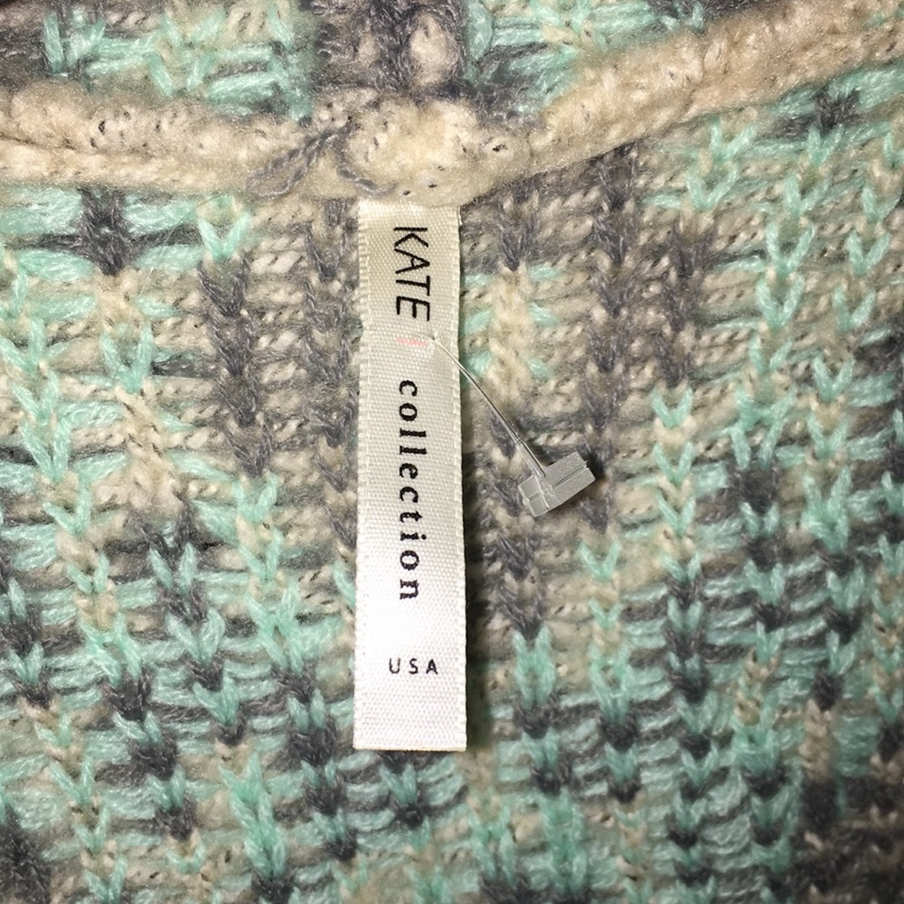 KATE Collection Aztec Cardigan Bonfire Aztec Cardigan S/M - Picture 5 of 6